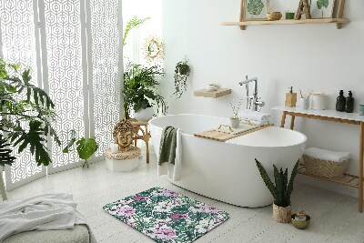 Tapis de salle de bain Feuilles de monstera