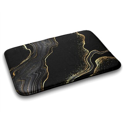 Tapis salle de bain Marbre noir