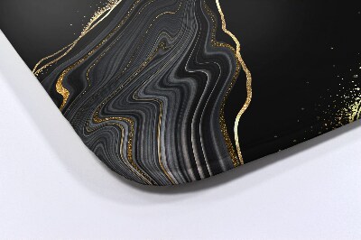 Tapis salle de bain Marbre noir