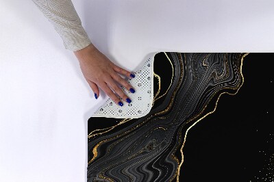 Tapis salle de bain Marbre noir