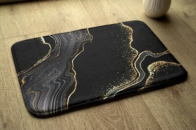 Tapis salle de bain Marbre noir
