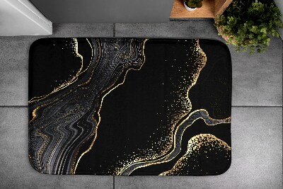 Tapis salle de bain Marbre noir