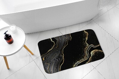 Tapis salle de bain Marbre noir