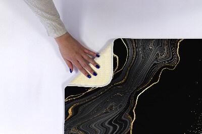 Tapis salle de bain Marbre noir