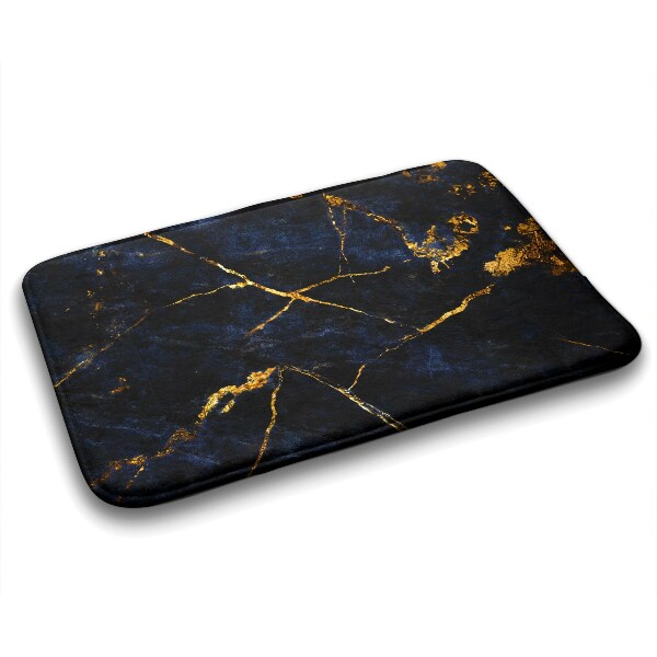 Tapis bain Marbre bleu marine