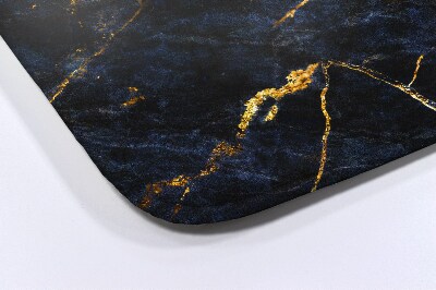 Tapis bain Marbre bleu marine
