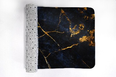 Tapis bain Marbre bleu marine