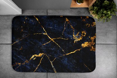 Tapis bain Marbre bleu marine