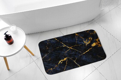 Tapis bain Marbre bleu marine