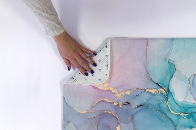 Tapis salle de bain Marbre coloré