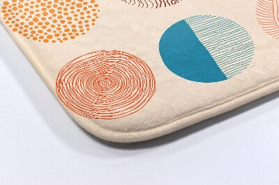 Tapis de salle de bain Cercles lignes