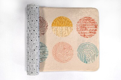 Tapis de salle de bain Cercles lignes