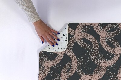 Tapis de bain Abstraction des cercles