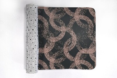 Tapis de bain Abstraction des cercles