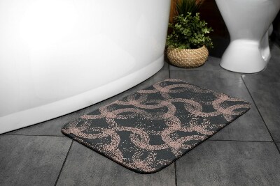 Tapis de bain Abstraction des cercles