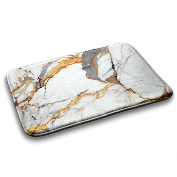 Tapis salle de bain Marbre blanc