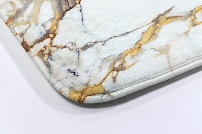 Tapis salle de bain Marbre blanc
