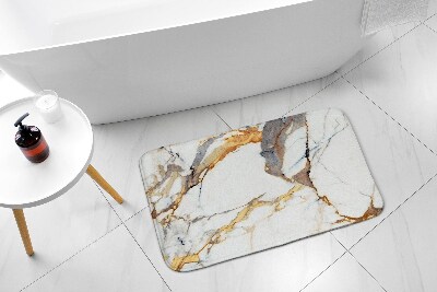 Tapis salle de bain Marbre blanc
