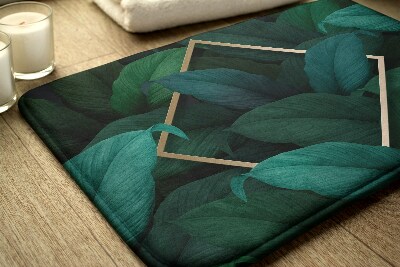 Tapis salle de bain Feuilles tropicales