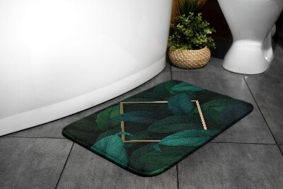Tapis salle de bain Feuilles tropicales