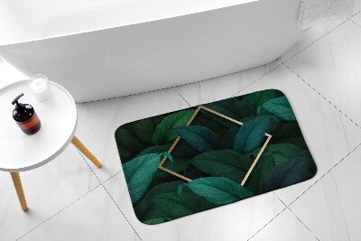 Tapis salle de bain Feuilles tropicales