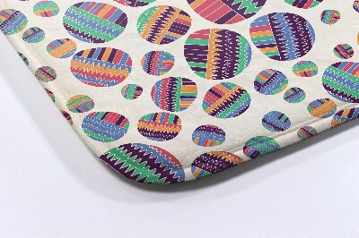 Tapis bain Abstraction de points colorés