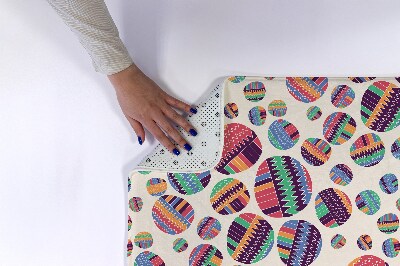 Tapis bain Abstraction de points colorés