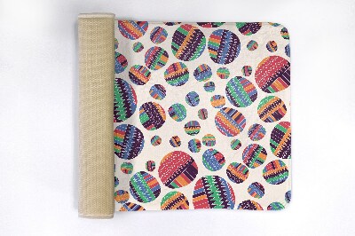 Tapis bain Abstraction de points colorés