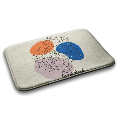 Tapis bain Récif corallien