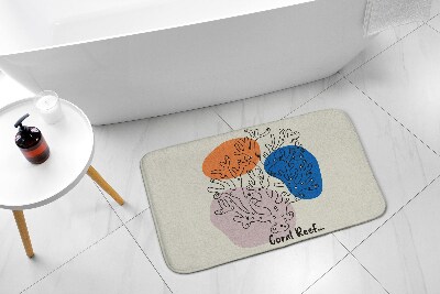 Tapis bain Récif corallien