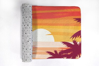 Tapis salle de bain Plage tropicale