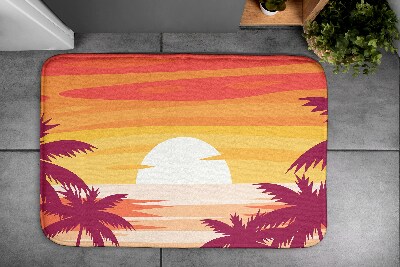 Tapis salle de bain Plage tropicale
