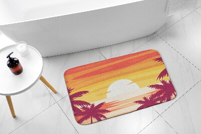 Tapis salle de bain Plage tropicale