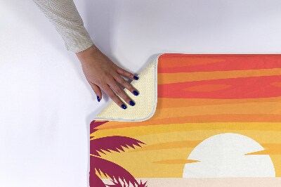 Tapis salle de bain Plage tropicale