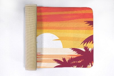 Tapis salle de bain Plage tropicale