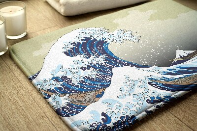 Tapis de salle de bain La grande vague de kanagawa