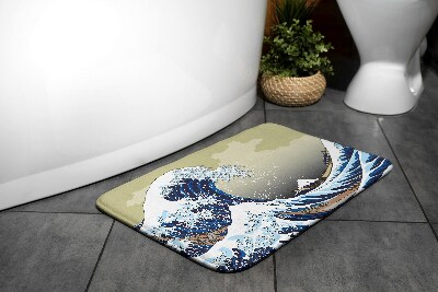 Tapis de salle de bain La grande vague de kanagawa