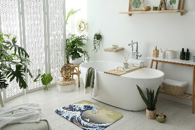 Tapis de salle de bain La grande vague de kanagawa
