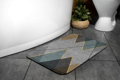 Tapis salle de bain Motifs géométriques