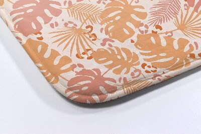 Tapis de salle de bain Motif de feuilles de monstera