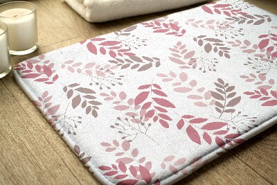 Tapis bain Motif de feuilles