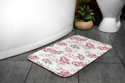 Tapis bain Motif de feuilles