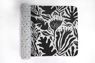 Tapis salle de bain Abstraction des plantes