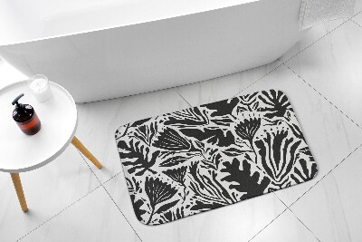 Tapis salle de bain Abstraction des plantes
