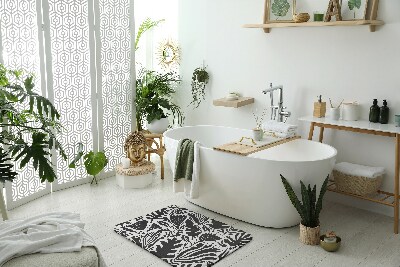 Tapis salle de bain Abstraction des plantes