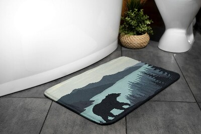 Tapis de bain Forêt de l'ours