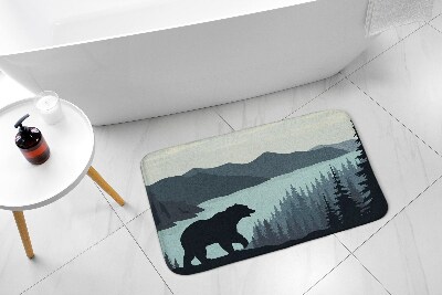 Tapis de bain Forêt de l'ours
