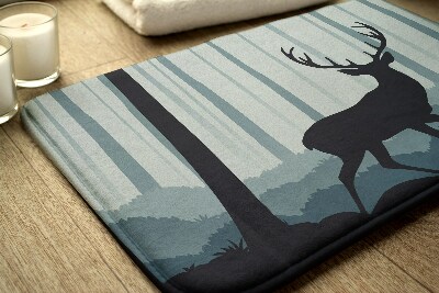 Tapis salle de bain Thème de la forêt