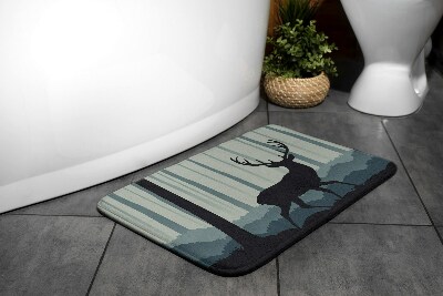 Tapis salle de bain Thème de la forêt