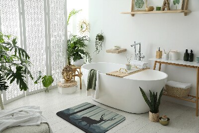 Tapis salle de bain Thème de la forêt